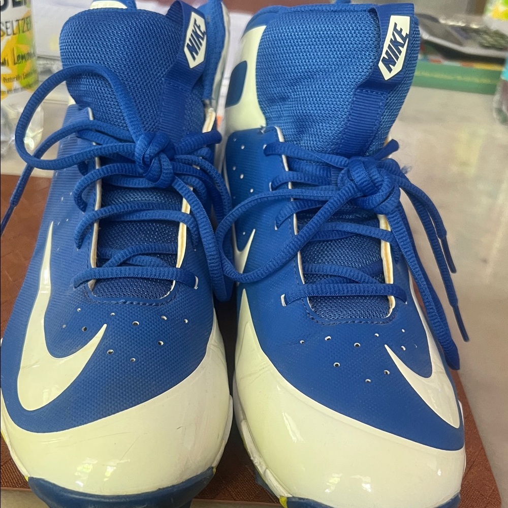 Nike fastflex Hurache Blue and White Athletic cleats Sneakers